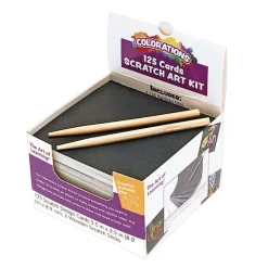Colorations Scratch Art Kit - 125 Notes & 2 Styluses