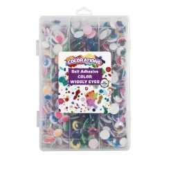 Colorations® Self Adhesive Color Wiggly Eyes - Set of 1000