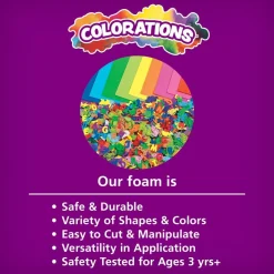 Colorations® Self Adhesive Foam Assorted Letters, Numbers & Shapes,179 Pieces