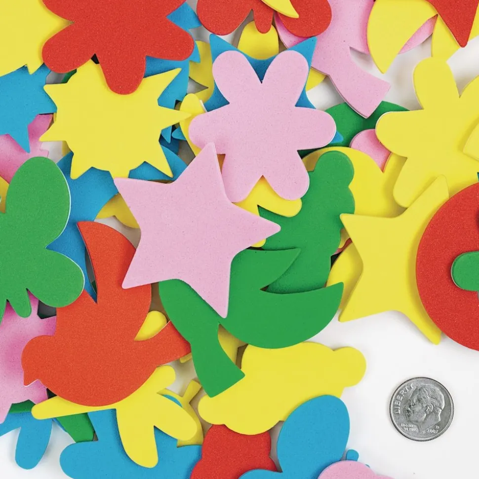 Colorations® Self Adhesive Foam Assorted Letters, Numbers & Shapes,179 Pieces