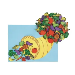Colorations® Self-Adhesive Fruit & Veggie Foam - 500 pieces