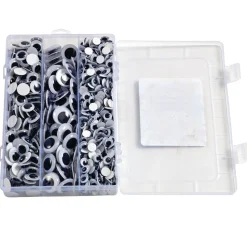 Colorations® Self-Adhesive Wiggly Eyes in Tray - 875 Pieces