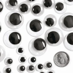 Colorations® Self-Adhesive Wiggly Eyes in Tray - 875 Pieces