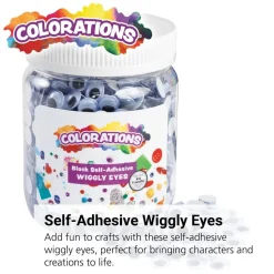 Colorations® Self-Adhesive Wiggly Eyes - 1,000 Pieces