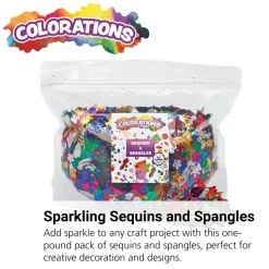 Colorations® Sequins & Spangles - 1 lb.