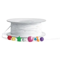 Colorations® Set of Black & White Beading Elastic - 200 yards