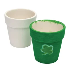 Colorations® Shamrock Paint Flower Pot Art - Makes 12 Crafts