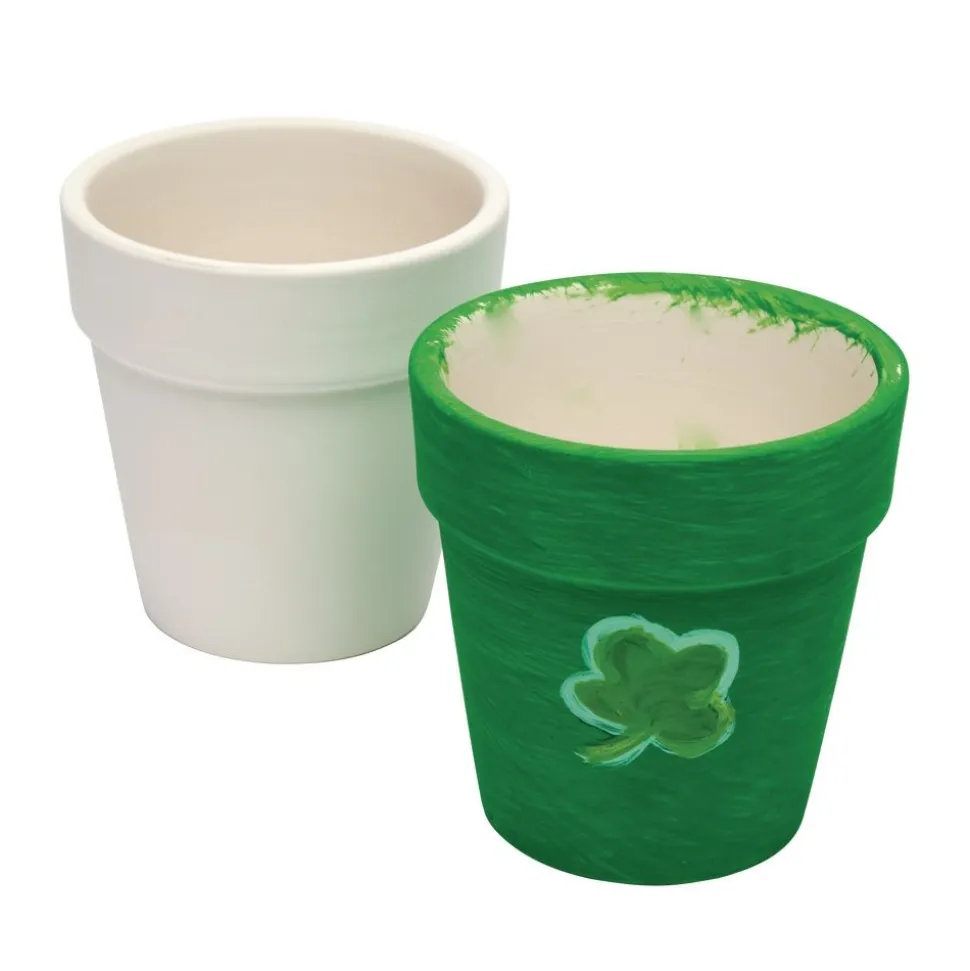 Colorations® Shamrock Paint Flower Pot Art - Makes 12 Crafts