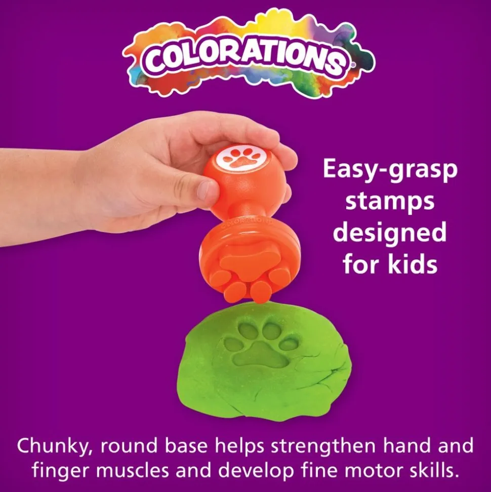 Colorations® Shapes & Numbers Dough Stampers - Set of 26