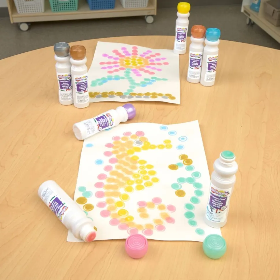 Colorations® Shiny Washable Dabber Dot Markers - 8 Colors