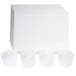Colorations® Silicone Paint Mixing Cups and Canvas