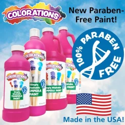 Colorations® Simply Washable Tempera Paint Rainbow Pack- 16oz, Set of 8
