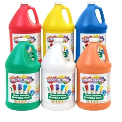 Colorations® Simply Washable Tempera Paint Gallon - 6 Colors
