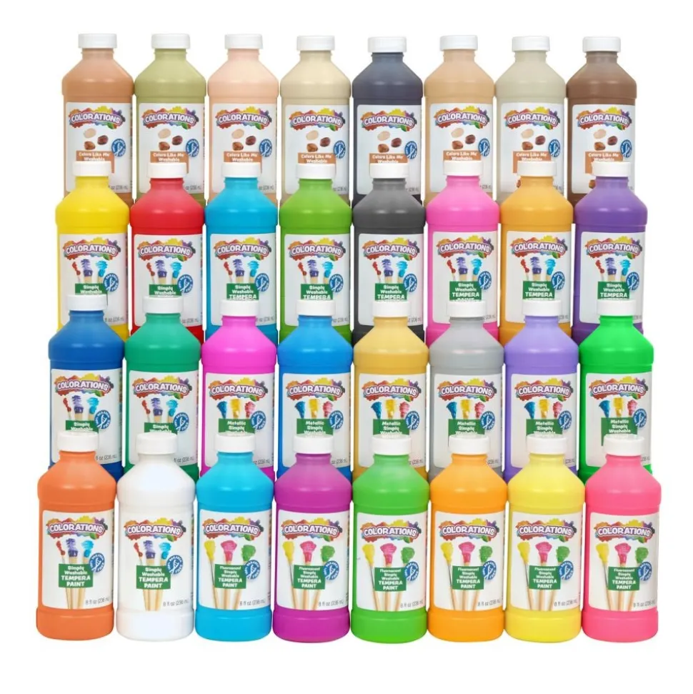 Colorations® Simply Washable Tempera 8 oz. - Set of 32