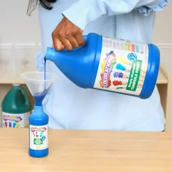 Colorations® Simply Washable Tempera Paint Gallon & Roll Set - 6 Colors