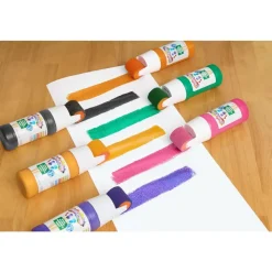Colorations® Simply Washable Tempera Roller Set, 12 Colors