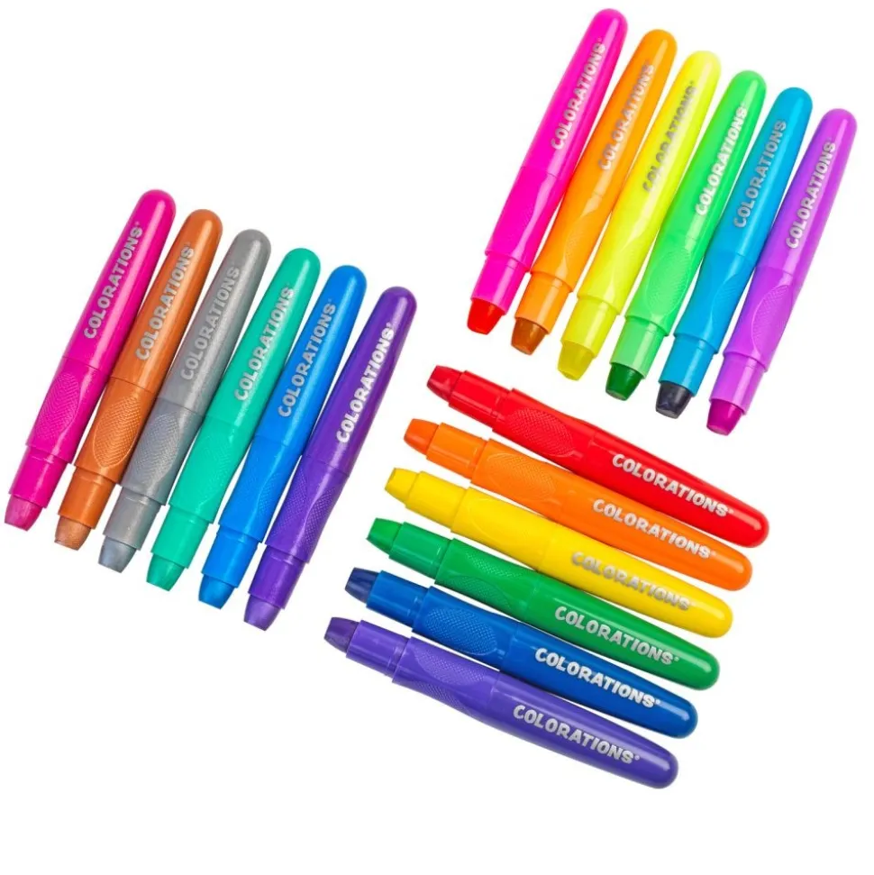 Colorations® Smooth Silky Sticks, 18 Color set