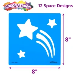 Colorations® Space Stencil Set - Set of 12