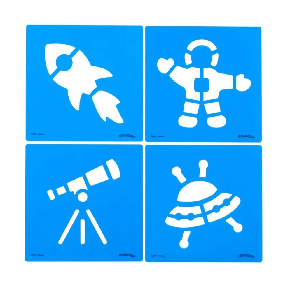 Colorations® Space Stencil Set - Set of 12
