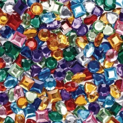 Colorations® Sparkly Self-Stick Gem Jar - 900 Pieces