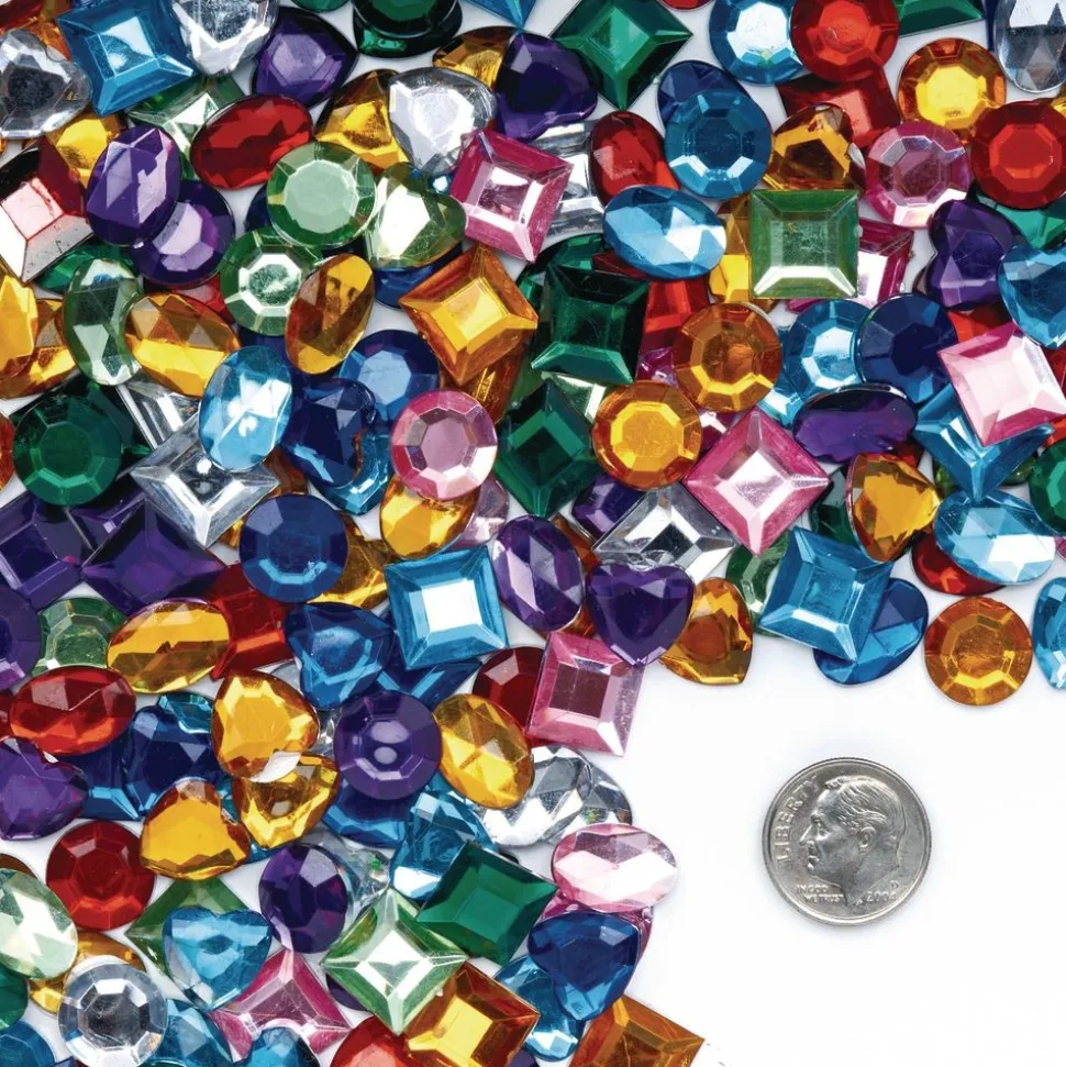 Colorations® Sparkly Self-Stick Gem Jar - 900 Pieces