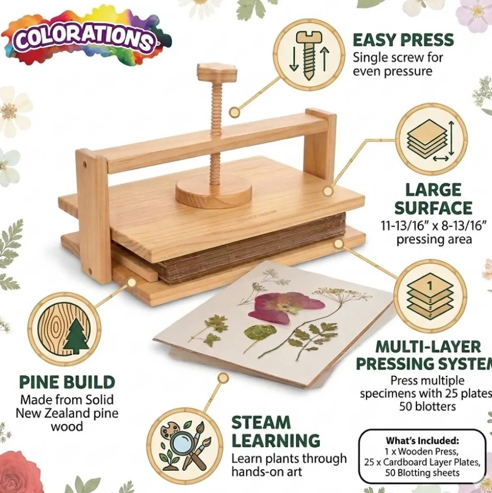 Colorations® Specimen Press Kit
