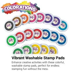 Colorations® Stack of Washable Stamp Pads Value Pack - 20 Pieces