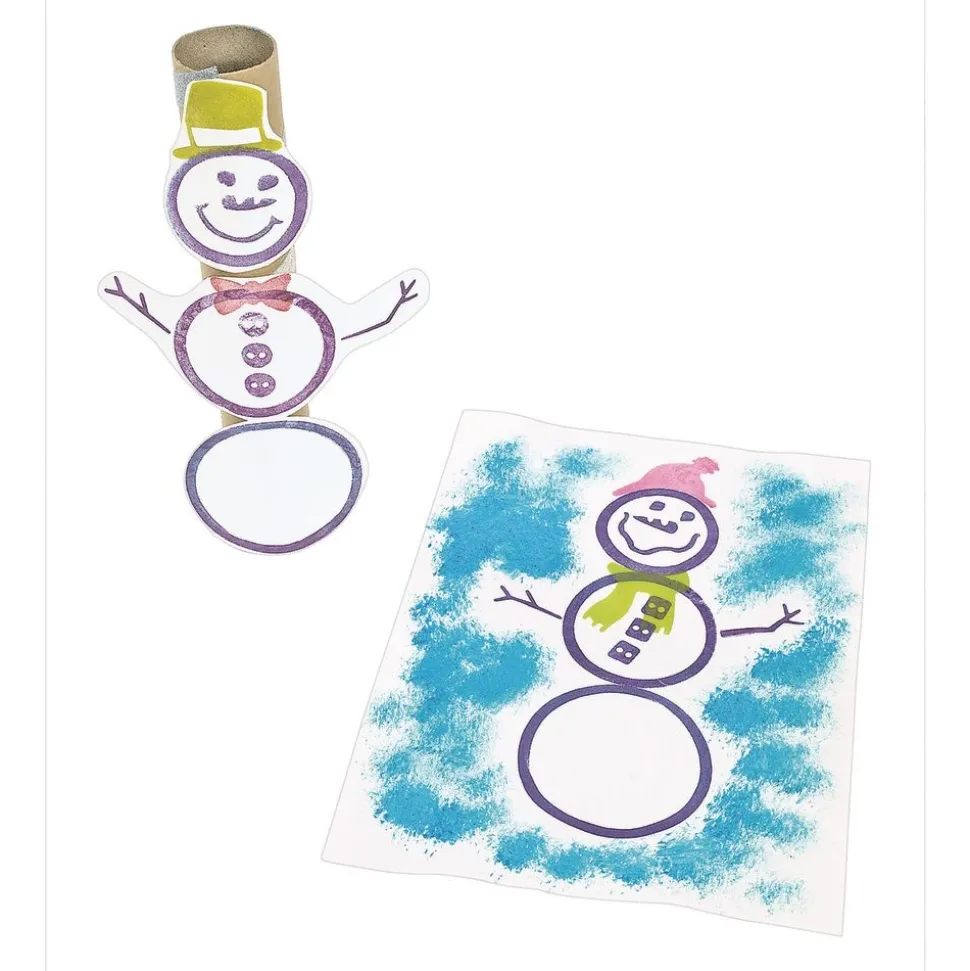 Colorations® Stamp-A-Snowman 15 Piece Set