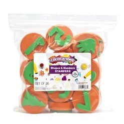 Colorations® Stampers Shapes & Numbers - Set of 26