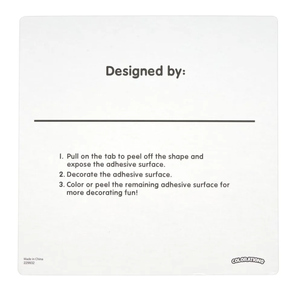 Colorations® Stick-N-Create™ Toddler Art Boards- Set of 12