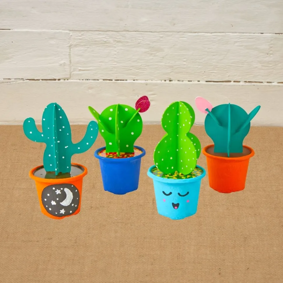 Colorations® Summer Cactus Craft Kit - Makes 12 Crafts
