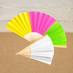 Colorations® Summer Cool Down Paper Fan Craft Kit - Makes 12 Crafts