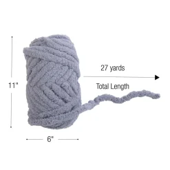 Colorations® Super Chunky Chenille Yarn, Warm Gray - Set of 3