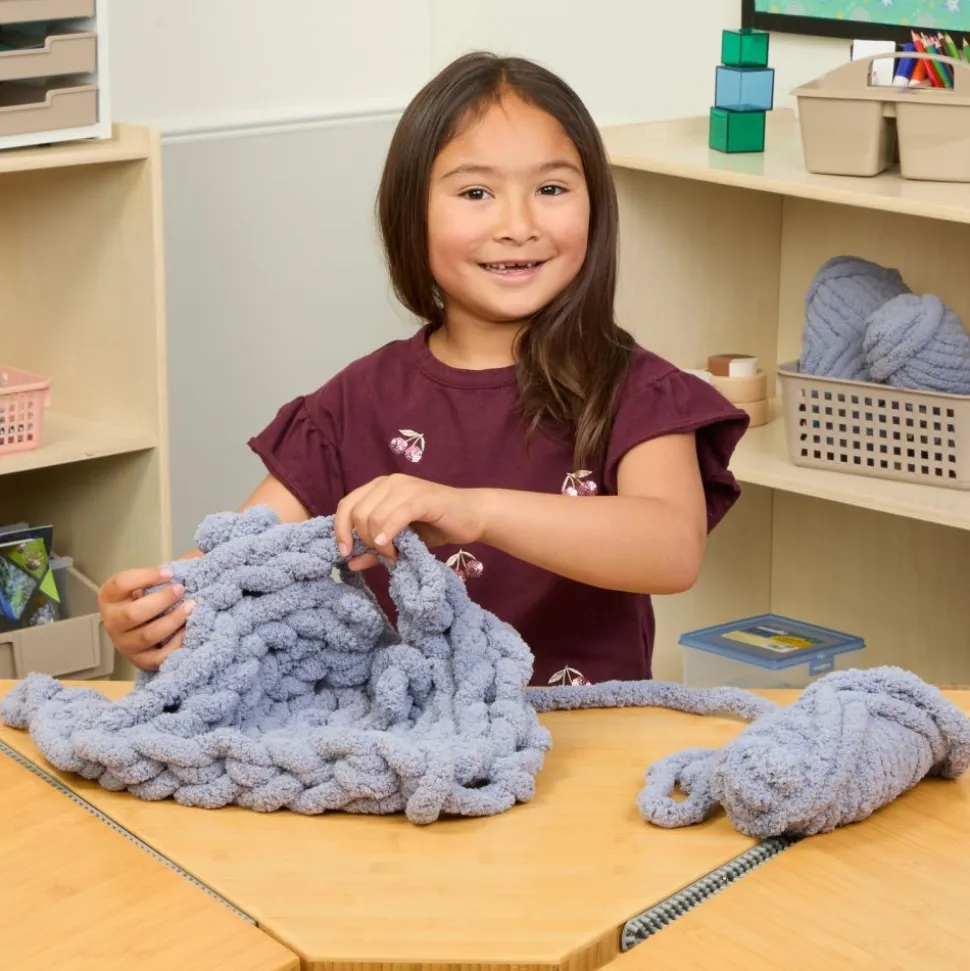 Colorations® Super Chunky Chenille Yarn, Warm Gray - Set of 3