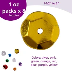 Colorations® Super Sequin 8 Pack - 1 oz. Each