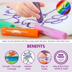 Colorations® Tempera Paint Sticks Value Pack - Set of 144