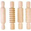 Colorations® Textured Dough Rolling Pins - Set of 4