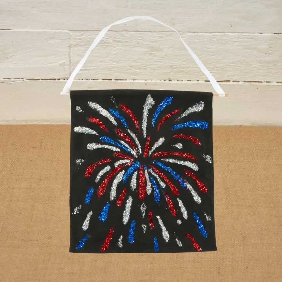 Colorations® 4th of July Fireworks Banner Craft Kit - Makes 12 Crafts