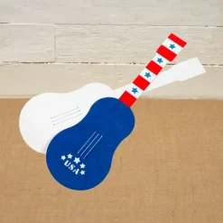 Colorations® 4th of July Patriotic Guitar Craft Kit - Makes 12 Crafts