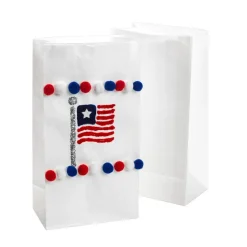 Colorations® 4th of July Stars & Stripes Bag Craft Kit - Makes 100 Crafts