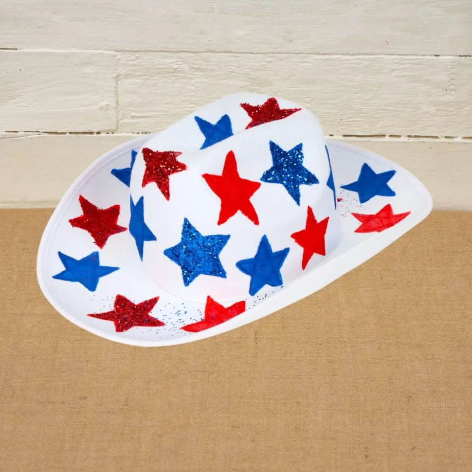 Colorations® 4th of July Western Star Hat Craft Kit - Makes 12 Crafts