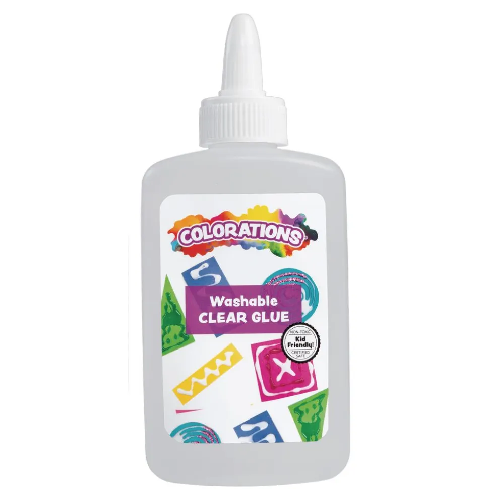 Colorations® Washable Clear Glue, 4 oz. - Set of 12
