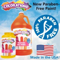 Colorations® Washable Gel Paint Gallon, Red