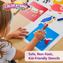 Colorations® Washable Plastic Animal Stencils - Set of 6