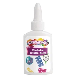Colorations® Washable Premium White Glue Sticks and School Glue Kit - Set of 42