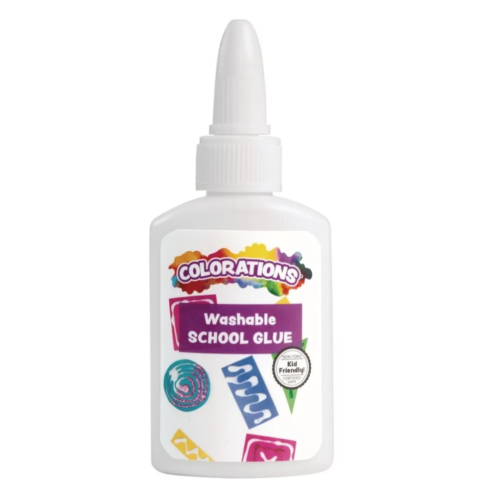 Colorations® Washable Premium White Glue Sticks and School Glue Kit - Set of 42
