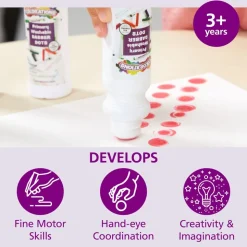Colorations® Washable Primary Dabber Dots - Set of 8