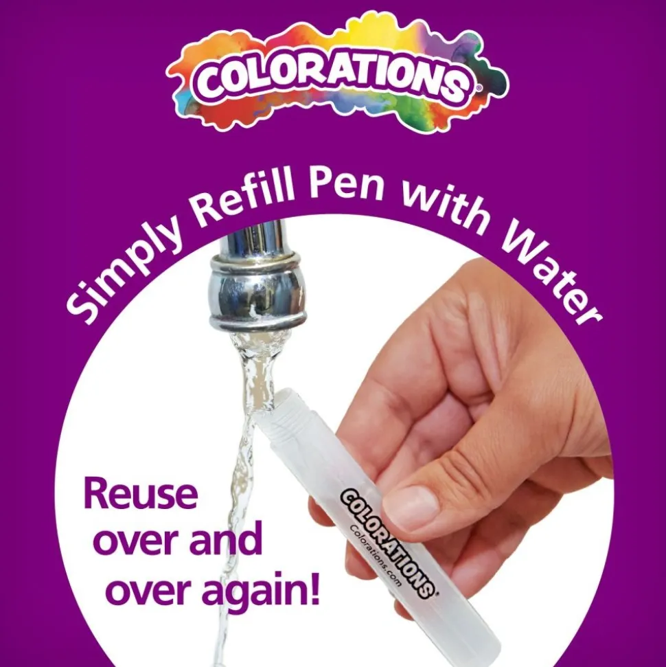 Colorations® Water Doodle Mat and pens, 12 Mats 24 pens