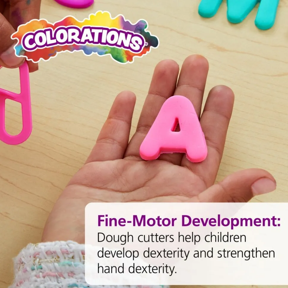 Colorations® Wheat & Gluten Free Classic Dough W/ Alphabet and Number Cutting Set