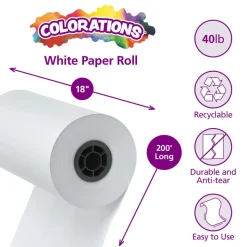 Colorations® White Butcher Paper Roll, 18